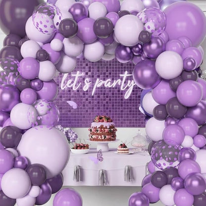 Amandir 153pcs Purple Balloon Garland Arch Kit Different Sizes | 18 12 10 5 - Image 5