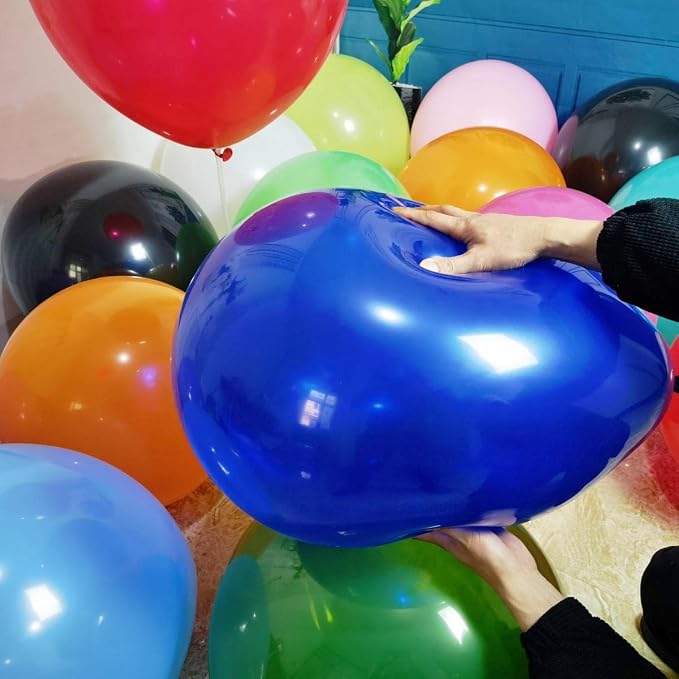 90 Pack 18 inch Balloons 15 Kinds Colors Latex Colorful Party Balloon Bulk - Image 3