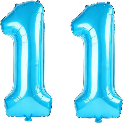 40 Inch Number 11 Balloons for 11th Birthday Party Decorations, 0-100 Jewelry by FOBELEC