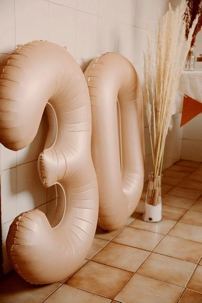 Light Brown Number 0 Balloon 40 inch, 0th Birthday Party Balloons Decoration | - Image 6