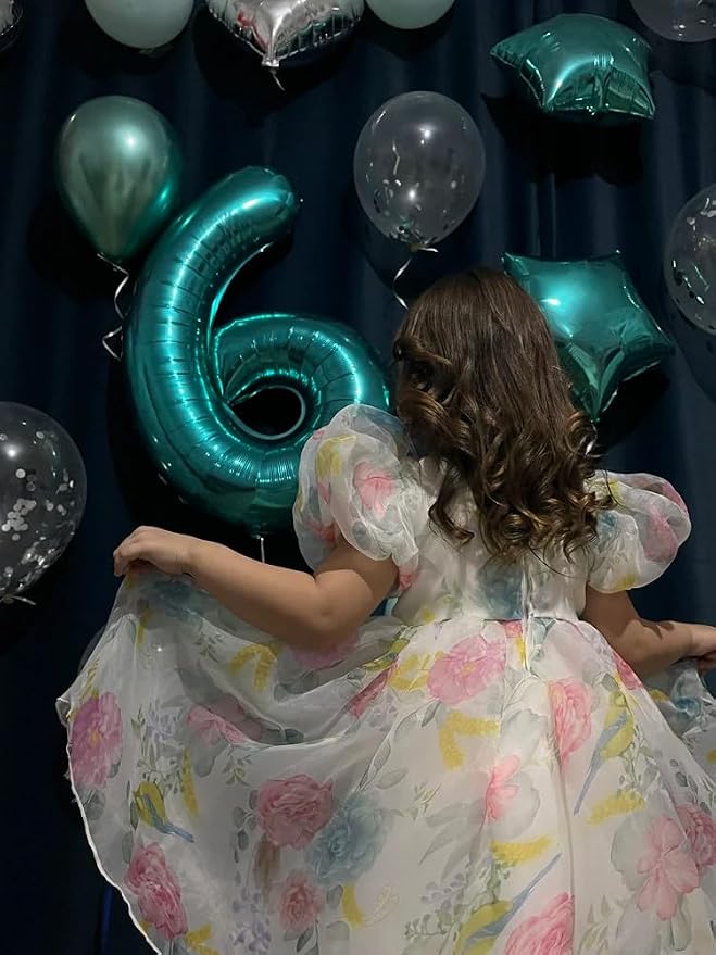 Nile Blue Number 6 Balloon 40 Inch - Image 2
