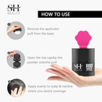 Sevich Hairline Powder 2.0，Instantly Conceals Hair Loss, Root Touch up Powder, Hair Shadow Toppers for Women & Men Thinning Gray Hair, Windproof & Sweatproof, 48H Makeup Lasting, Black