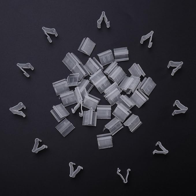 100Pcs Transparent Balloon V-shaped Clip Wedding Creative Balloon Clip Plastic - Image 5