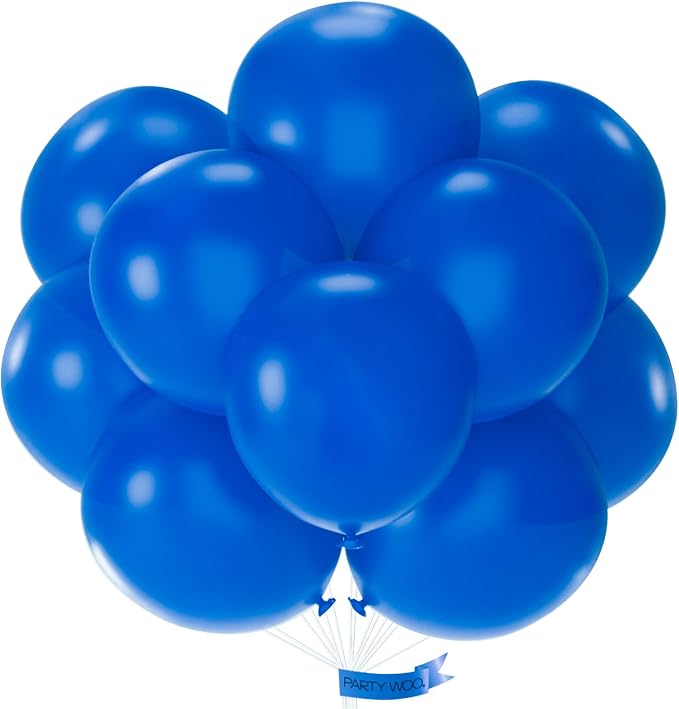 PartyWoo Royal Blue Balloons 20pcs Dark Blue Latex Helium Balloons 18 Inch | by PartyWoo