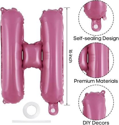 Happy Birthday Balloons Banner, Foil Balloon Personalized Name Letters Balloons - Image 6