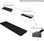 2 Pack Silicone Heat Resistant Travel Mat Pouch for Straighteners, Curling Wands, Flat Irons, and Hot Hair Styling Tools