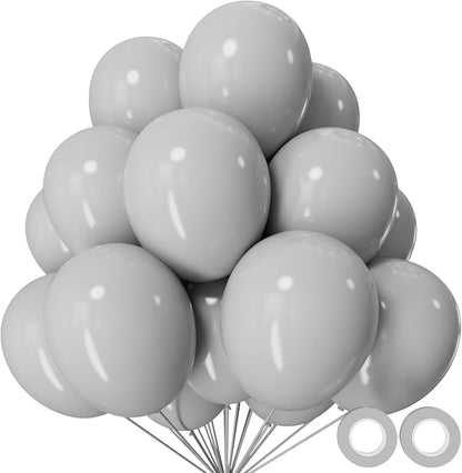 110pcs Grey Balloon 12 inch by KUULBELAballoons