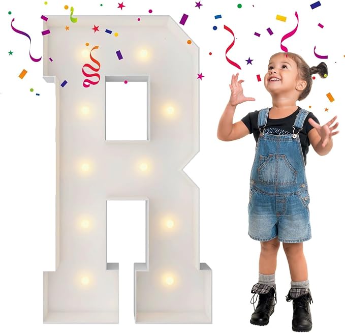 3FT Marquee Light Up Letters, Large Marquee Letters, Big Letter by MerryMosaics