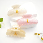 Christmas Stocking Stuffers for Women - Pink Cute Hair Claw Clips for Teenage Girls Gifts, Stocking Stuffers for Women Teens Daughter Sister Granddaughter, Christmas Birthday Gifts - Letter A
