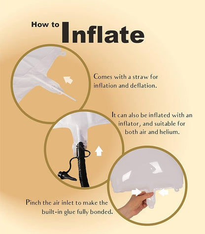 SUWEN 40 Inch White Large 14 Balloon Number Big Foil Helium Numbers 0-9 | Giant - Image 6