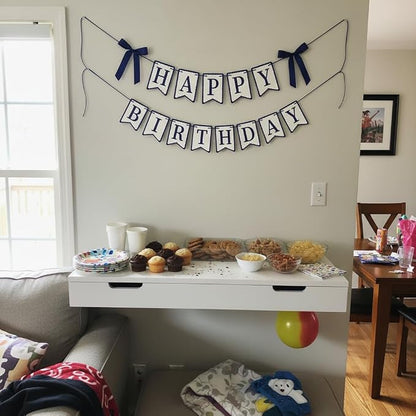 Navy Blue Happy Birthday Banner - Image 7