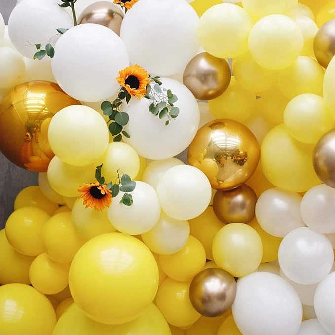 10 Inch Yellow Balloons - Image 3