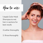 FOUR REASONS Hair Color Shampoo (8 Colors) - Sulfate Free Red Hair Toner - Color Depositing Shampoo for Color Treated Hair, Vegan, 8.45 Fl Oz (Red)