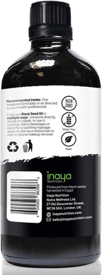 Nigella Sativa Black Seed Oil – Pure Cold-Pressed with 2% Thymoquinone | Egyptian Sourced | Nutrient-Rich for Overall Wellness, Hair & Skin Care | 30 Servings in Glass Bottle