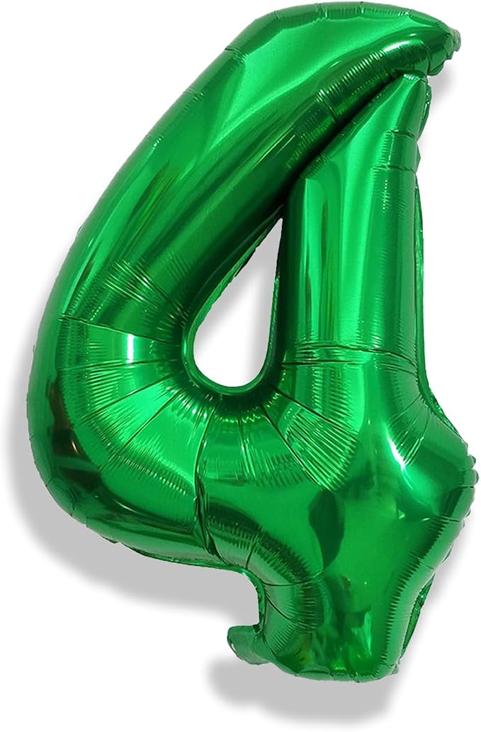 Emerald Green Number Balloons, 40 Inch Dark Green Number 4 Balloon - Image 8