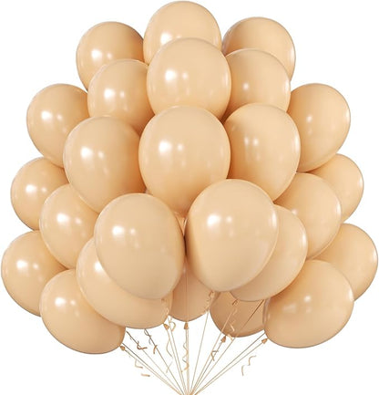 10 Inch Beige Balloons by KALOR