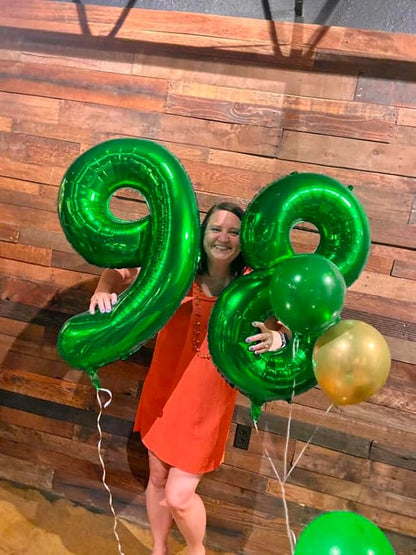 Green Number 21 Balloon 40 Inch, 21st Birthday Party Decorations Men Women | - Image 9