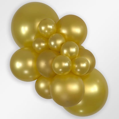 Sempertex Metallic Gold Balloons, 5 Inch, Graduation, Baby Shower, Anniversary - Image 2