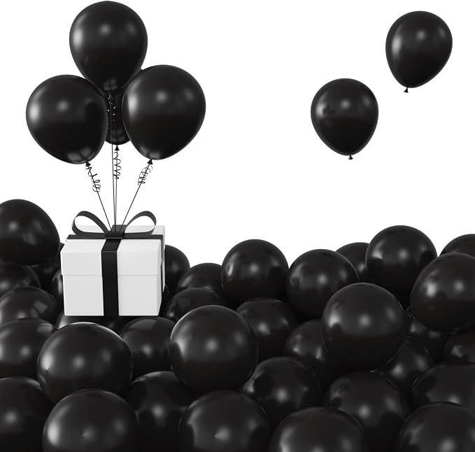 Black Balloons, Birthday Decoration, Wedding Party, Baby Shower Decorations by KALOR