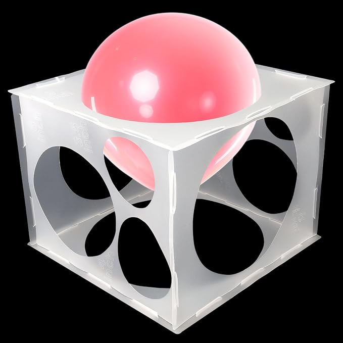 11 Holes Plastic Balloon Sizer Cube Box Collapsible 2-10 Inch Balloon Sizer by Unknown