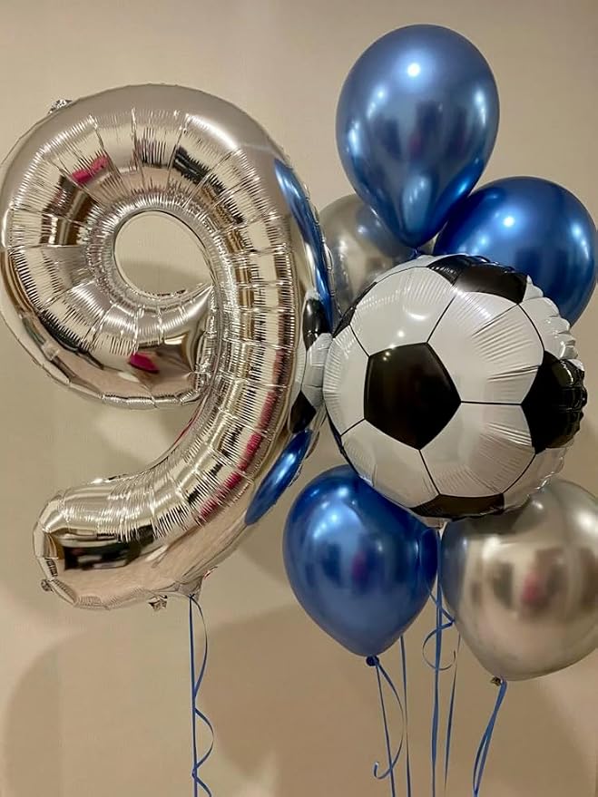 Number Balloons 40 Inch Silver 8 Balloon - Image 4