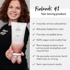 Four Reasons Color Mask - Mahogany 27 Colors) Toning Treatment, Color Depositing Conditioner, Tone & Enhance Color-Treated Hair - Semi Permanent Hair Dye, Vegan and Cruelty-Free, 6.76 fl oz