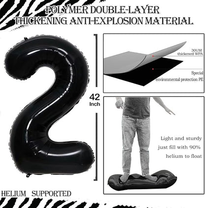 Number 25 Balloons for 25th Birthday Party Decorations, 42 Inch Jumbo Foil - Image 2