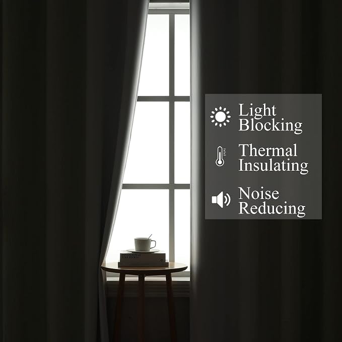 Sage Green and Greyish White Ombre Short Blackout Cafe Curtains 36 Inch Length - Image 3