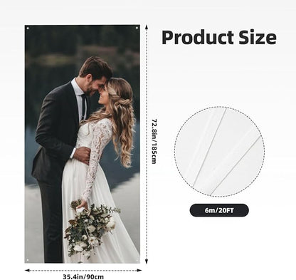 Custom Banners and Signs 35.4x72.8 Inch, Personalized Front Door Cover - Image 3