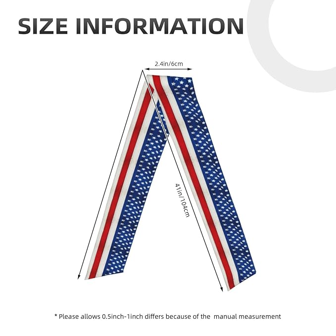 Men Women Sports Sweat Band, Multifunction Elastic Head Ribbon for Running Workout Shower, Novelty Wooden American Flag Headdress Hair Decor