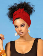 Harewom Head Wraps for Black Women Stretch Head Scarf Long African Hair Wraps Turban Headwraps Jersey Headbands