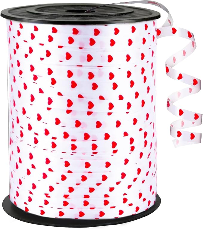 Red Ribbon - 500 Yards White Ribbon by WFAUIBR