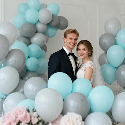 110pcs Grey Balloon 12 inch - Image 8