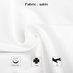 NTBAY Zippered Satin Pillow Cases for Hair and Skin, Luxury King Hidden Zipper Pillowcases Set of 2, 20x36 Inches, Pure White