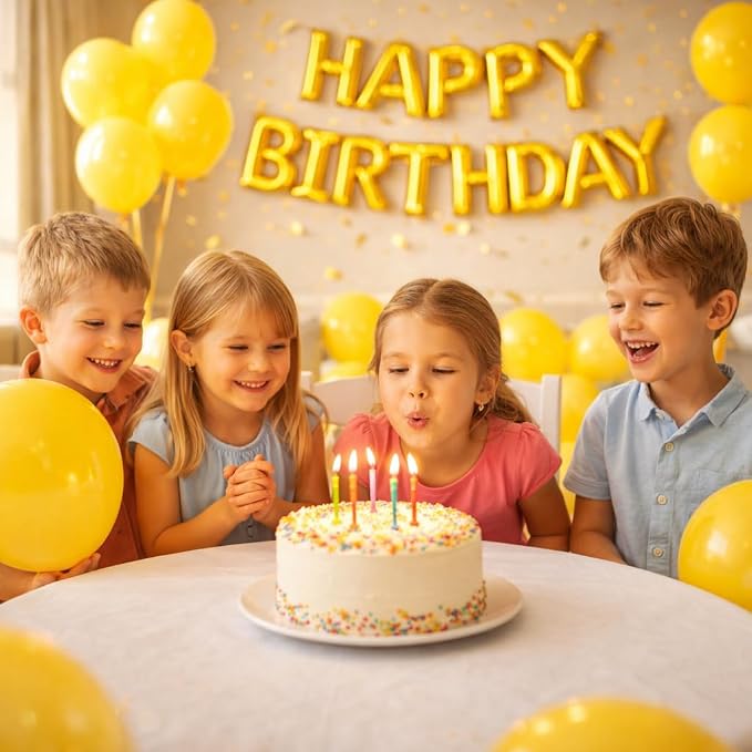 Yellow Balloons 100 Pack, Latex Party Balloons, 12 Inch Round Helium Yellow - Image 2