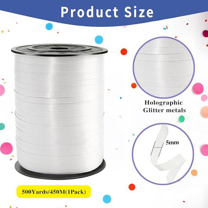 500 Yard Premium White Curling Ribbon - Image 2