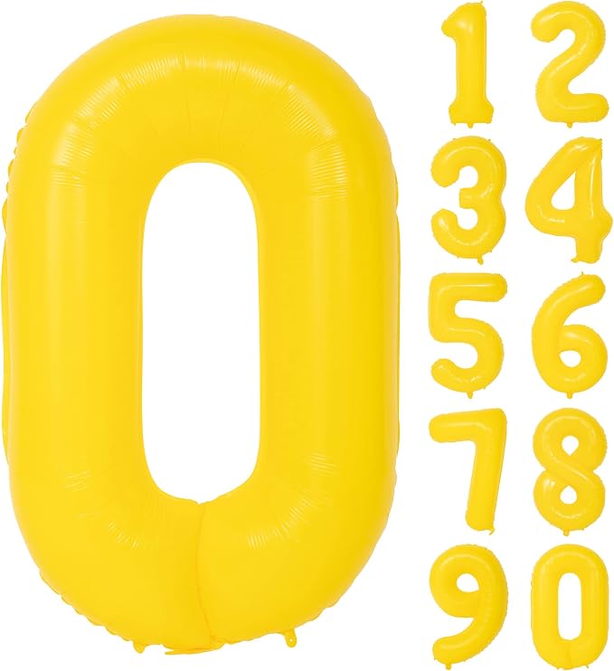 40 In yellow graffiti Number Balloons Helium Foil Mylar Balloon Digital 0 | by Exquisitehighqualitypartydecorationstomeetyoureveryneed%EF%BC%81