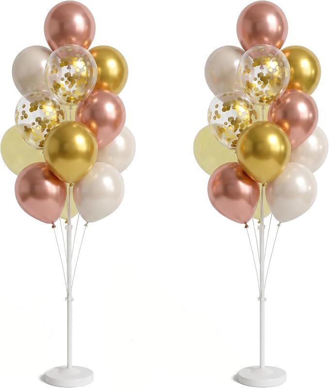 Balloon Column Stand Kit with Balloons, Base and Pole, Balloon Column Kit by Tosuced