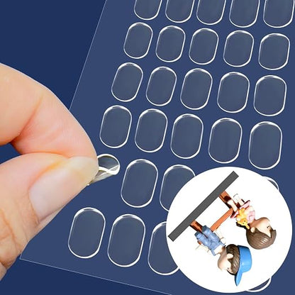 480 Pcs Gel Glue Dots, Double Sided Sticky Dots Clear, Removable Adhesive Dots by Unknown