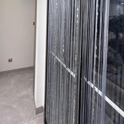 ave split 100cmX200cm Decorative Door String Curtain Beads Wall Panel Fringe - Image 5