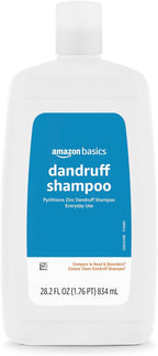 Amazon Basics Dandruff Shampoo for Normal to Oily Hair, 28.2 Ounce (Pack of 4)