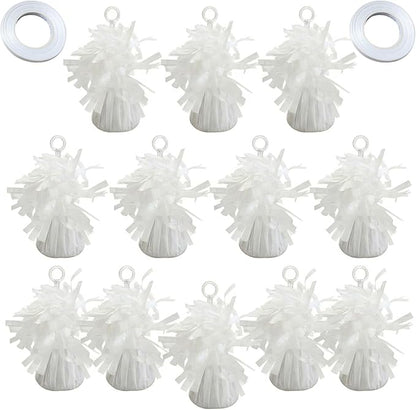 White Balloon Weights Pack of 12 by MXXKMSElegantLiving