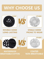 Years Calm Shower Caps For Women Reusable Waterproof，Pattern And Solid Color Dual-Layer Design For Dual-Layer Usable，Protects Hair In Shower, Spa, Cooking, Clean & Travel (Black, Extra Large)