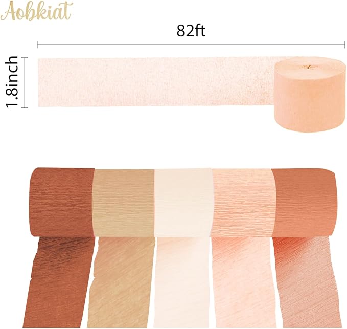 AOBKIAT Brown Boho Streamers Party Decorations - Image 5