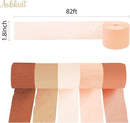AOBKIAT Brown Boho Streamers Party Decorations - Image 5