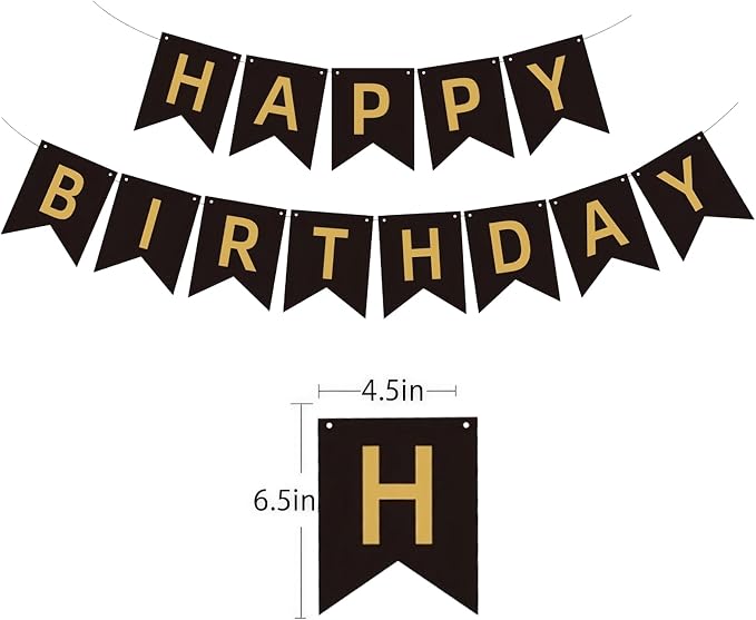Happy Birthday Banner Birthday Party Supplies - Image 2