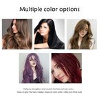 Hair Dye Shampoo, Natural Hair Color Shampoo for Gray and White Coverage, Suitable for Women & Men 200ml (Dark brown)