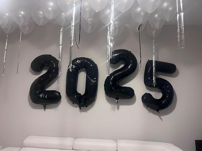 Number Balloons 25 Balloon 40 inch Black - Image 2