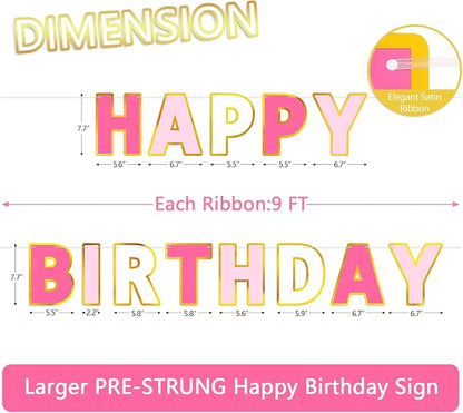 Pre-Strung Happy Birthday Banner - Image 2