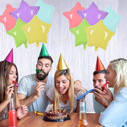 TONIFUL 30 Pcs Star Balloons 18 Inch Large Pastel Colorful Foil Balloons | - Image 3